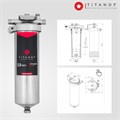Титановый фильтр для воды из колодца TITANOF ПТФ 1.1 (1000 л/час)  Slim Line 10 10555
