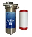 Магистральный (проточный) обезжелезивающий фильтр для скважины НАША СТАЛЬ Big-Blue 10 НСЖБ10