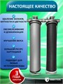 Фильтр для очистки воды из водопровода двухступенчатый Наша Сталь, обезжелезивание и постфильтр(угольный) BIG BLUE 20 - копия - копия 10403