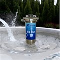 Магистральный (проточный) умягчающий фильтр для свкажинной воды, стальной НАША СТАЛЬ Big-Blue 10 1 дюйм 10448