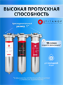 Тройной фильтр для воды из колодца ТИТАНОФ СТК 6000, Механическая, тонкая очистка, обезжелезивание и умягчение BB20 10510
